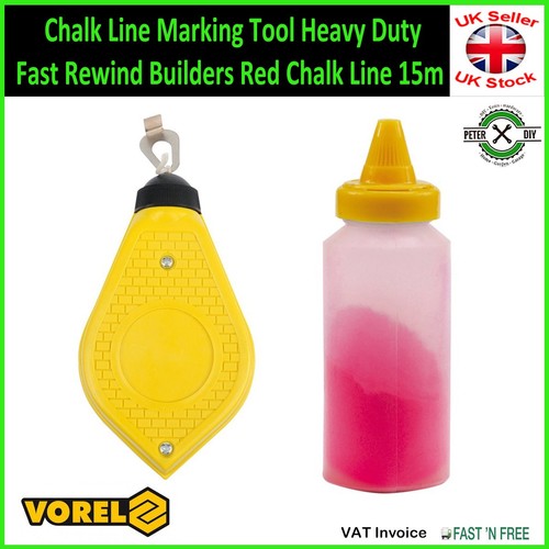 Chalk line marking tool heavy - chalk,