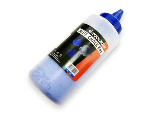 Toolzone blue chalk powder 8oz - toolzone,