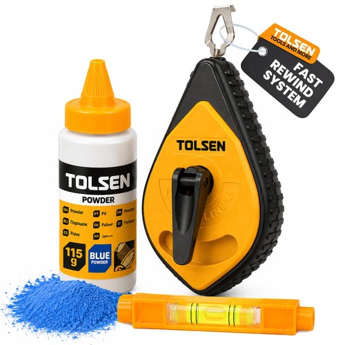 Tolsen chalk line reel - line, 30m